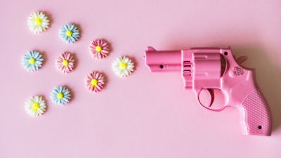 Pink handguns