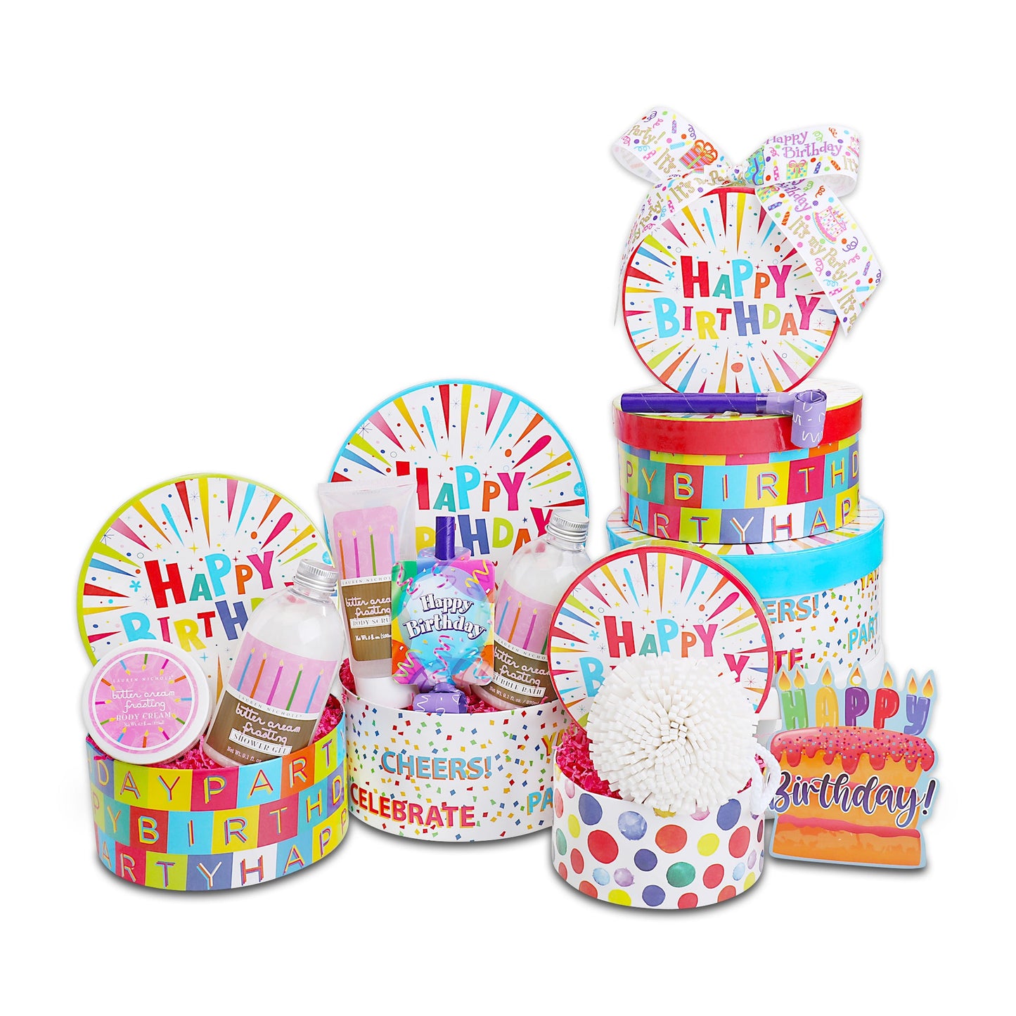 Happy Birthday Spa Wishes Gift Tower