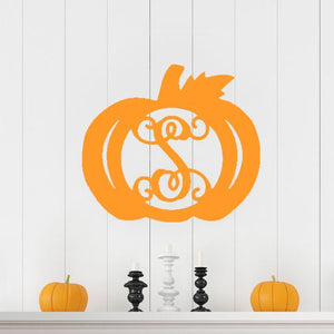 Personalized Pumpkin Wood Monogram ~ 20 x 18