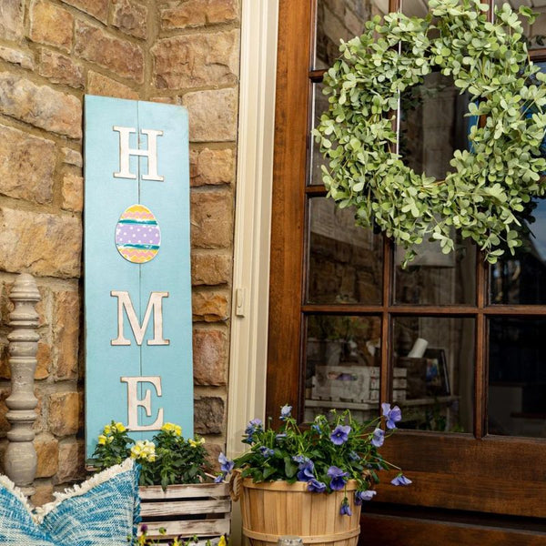 Multi-Season HOME Porch Sign with Interchangeable Shapes ready-to-paint project kit