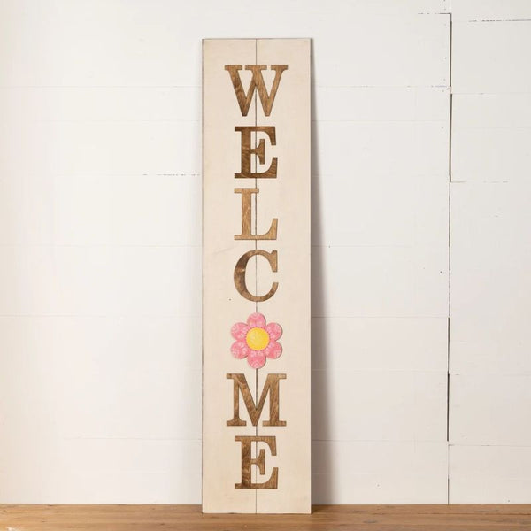 Multi-Season WELCOME Porch Sign with Interchangeable Shapes ready-to-paint project kit - 11 x 48