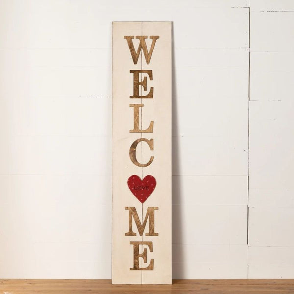 Multi-Season WELCOME Porch Sign with Interchangeable Shapes ready-to-paint project kit - 11 x 48
