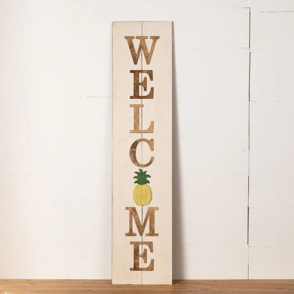 Multi-Season WELCOME Porch Sign with Interchangeable Shapes ready-to-paint project kit - 11 x 48