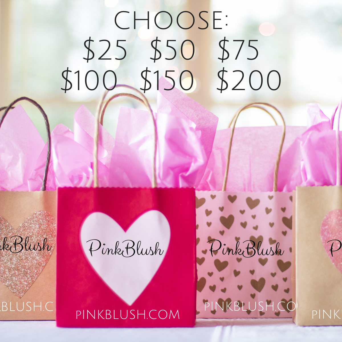 PinkBlush.com Gift Certificates